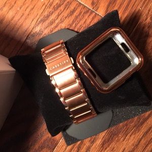 Casetify—New Gold Stainless Apple Watch Band/Case